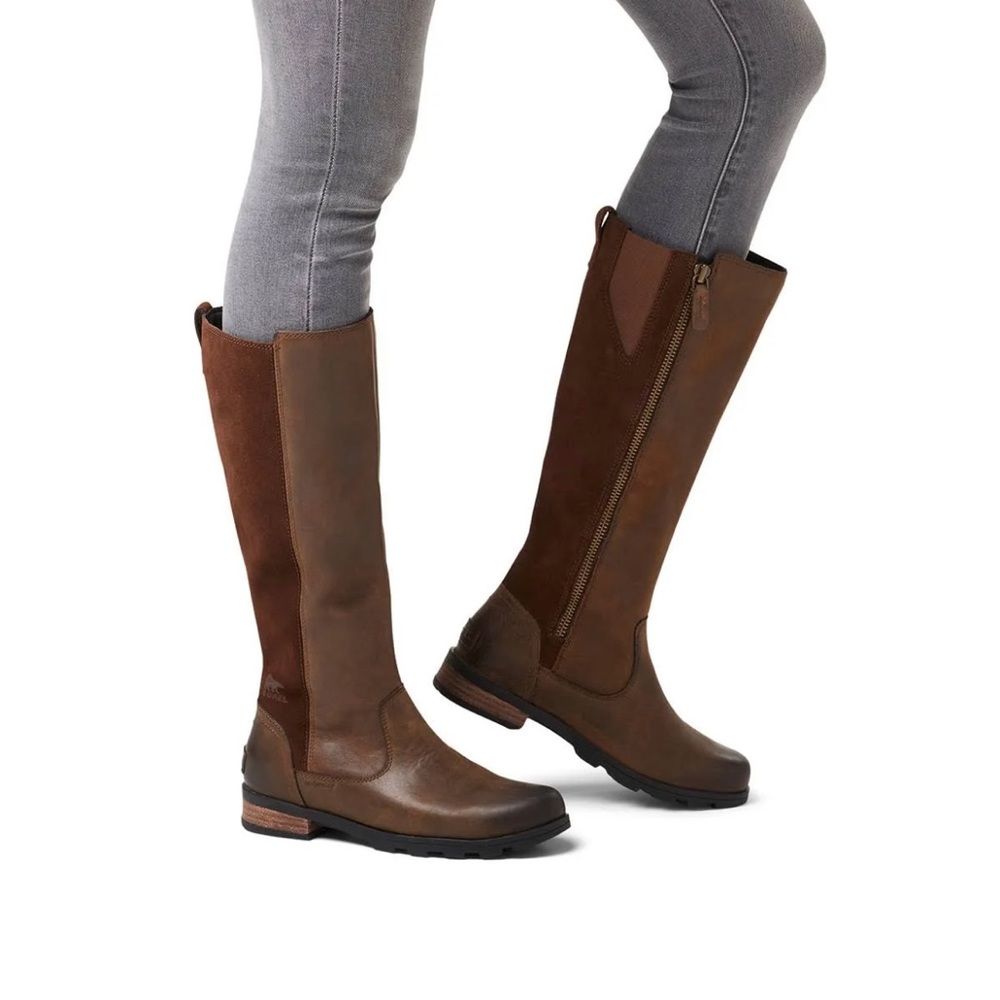 Sorel Emelie Tall Boot - Womens , 11 US, Tobacco 1869841256-6